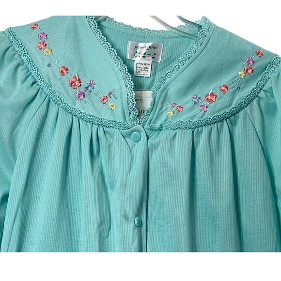 Jenna Lynn Rope Womens Large Duster Sleepwear Long Sleeve Embroidered NWT‎ - Picture 2 of 6
